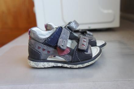 Sandále lasocki - sivo-strieborné v.21, lasocki,21