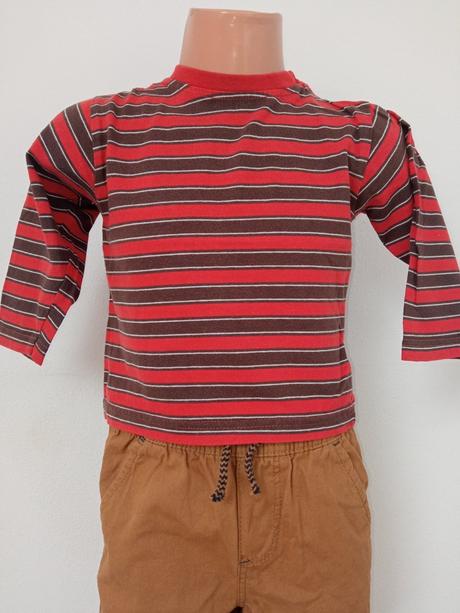 Chlapčenské pásikavé tričko (86), 86