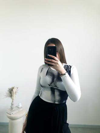 Extravagantný top s/m, s