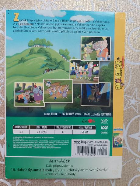Dvd rozprávka o zajičikoch,