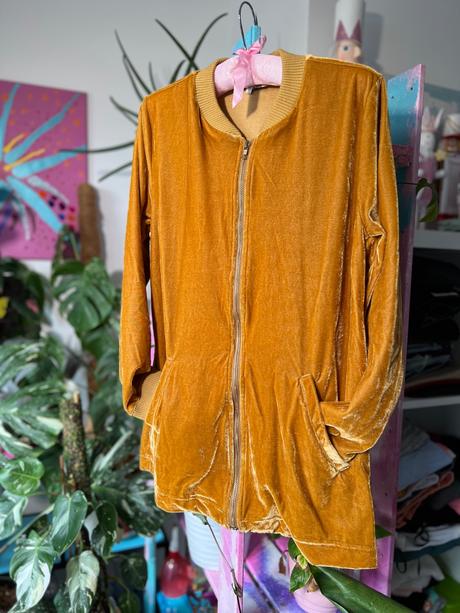 Dlhšia mikina na zips, xs