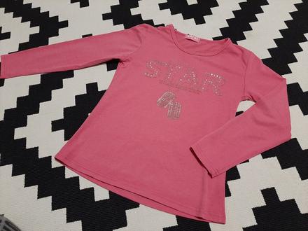 Tričko s flitrovaným nápisom star na 8r., 128