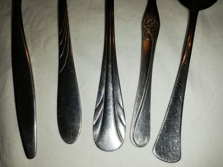 Polievkové lyžice staršie, rôzne, 