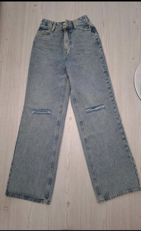 Rifle wide leg široké, sinsay,32