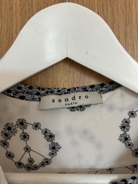 Sandro paris hodváb košeľa veľkosť 1, m