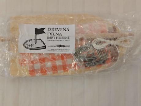 Kreatívna drevená stavebnica loďka, bára hubová,