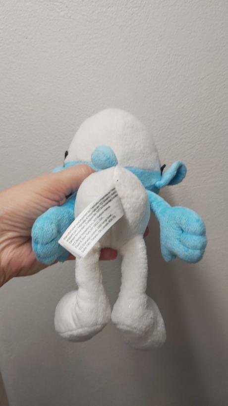 Hračka šmolko modrej farby, plyš, 