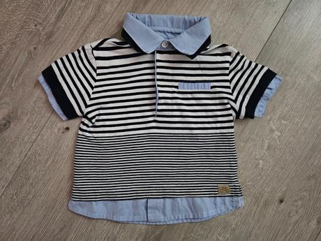 Košeľové polo tričko pásikové idexe 74, idexe,74