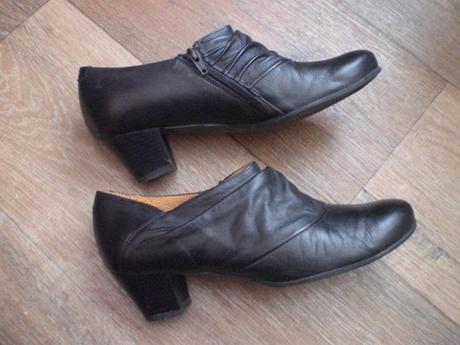 Čierne kožené čižmičky veľkosť 40 - 2x obuté, 40