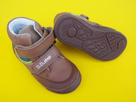 Detské kožené topánky ddstep a040 cream, d.d.step,25 - 30