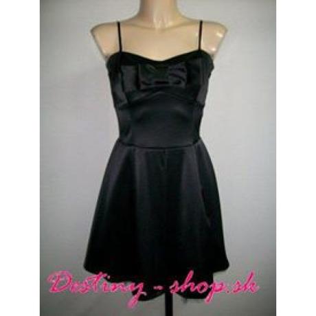 Čierne šaty s mašličkou, 42
