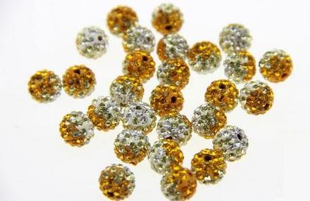 Shamball korálky melírované - smoked 10 mm, 