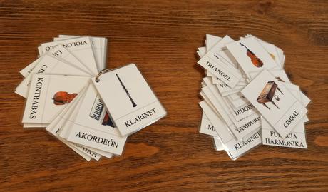 Kartičky hudobné nástroje, 