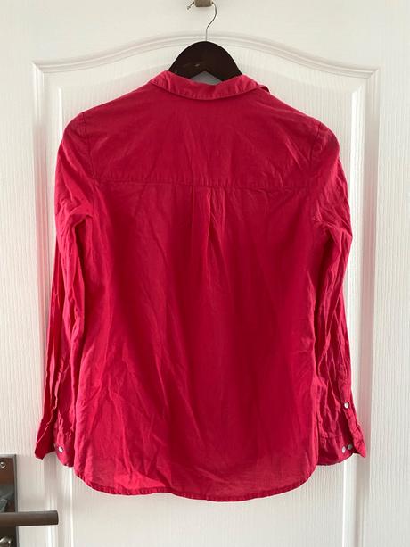 Bavlnená košeľa fuchsiovej farby, 36