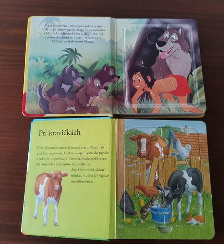 Knižka s puzzle pre deti 2 ks,