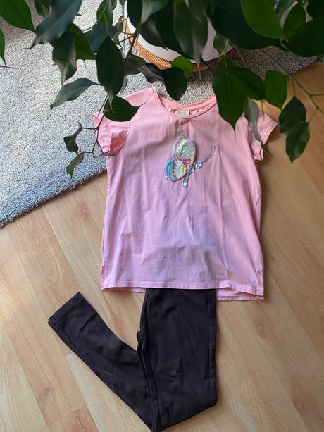 Elegantne hnedé legíny, zara,134