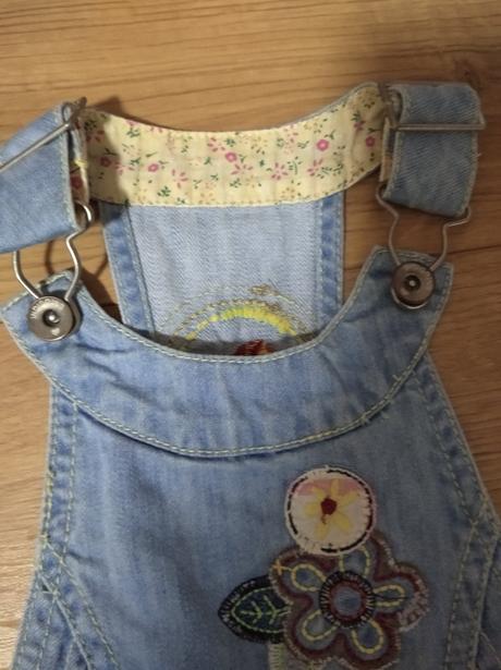 Riflové šaty / sukňa na traky, veľ.98, marks & spencer,98