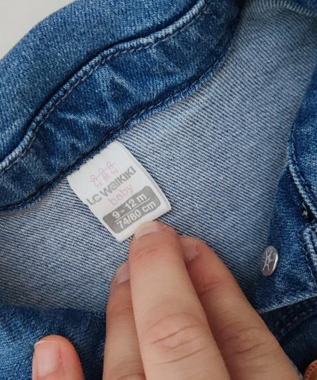 Riflová bundička s volánikmi, 74