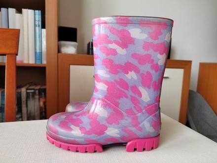 Gumáky demar - ružové srdiečka v.26, demar,26