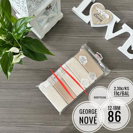 Body s krátkym aj dlhým rukávom, bodytielka, george,62 - 92