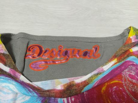 Veselé voľné tričko. l-xl, desigual,l