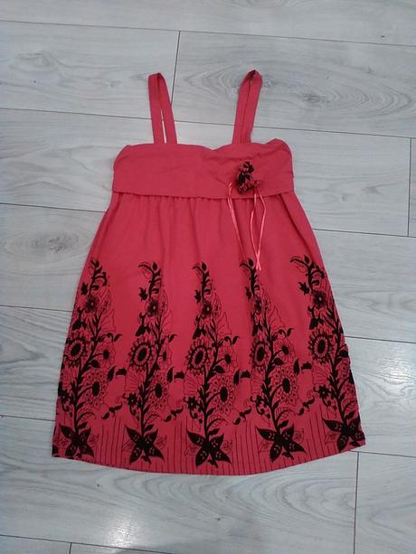 Top rúžovo čierny veľ. m, m