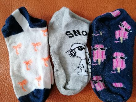 Farebné kotnikove ponožky, h&m,25