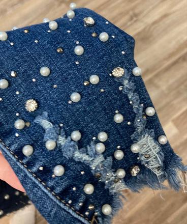 Krásne rifle s korálkami alebo s kamienkami,veľ.31, 30