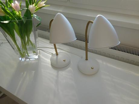 Nočné lampy kovové-flexibilné rameno s husím krkom, 