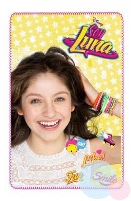 Flísová deka soy luna ph 4527 malinový lem,