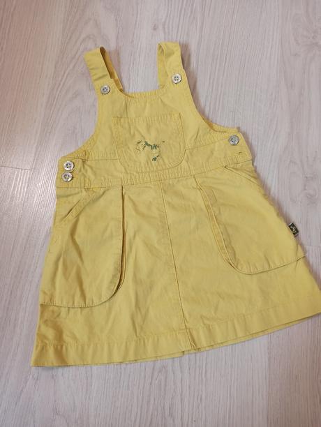 Žlto zelená sukňa na traky so zebrou, 92