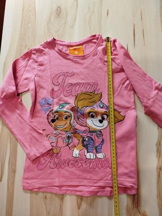 Ružové tričko paw patrol, nickelodeon,128