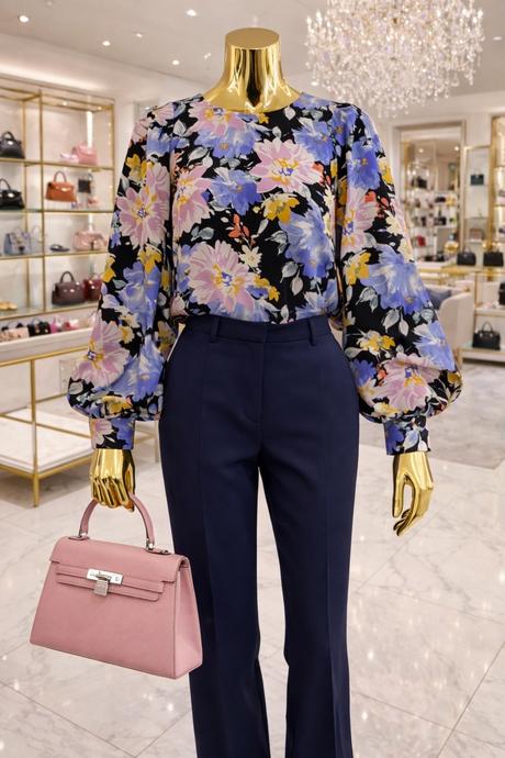 Only štýlová kvetinová blúzka, only,m