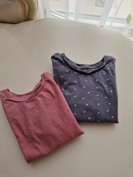 Tričká s dlhým rukávom 2ks č. 98/104, h&m,98