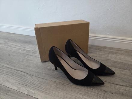 Lodičky s koženou špičkou, next,41