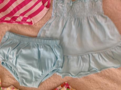 Balíček vecí na dievčatko - 0-6m, letný balík, 50–62