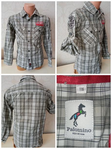 Chlapčenská kockovaná košeľa (116), palomino,116