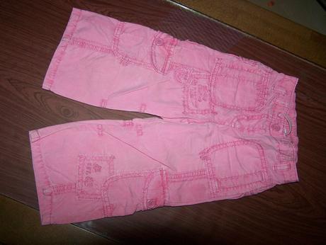 Letné plátené kapsáčové nohavice s vyprac. detail., next,86