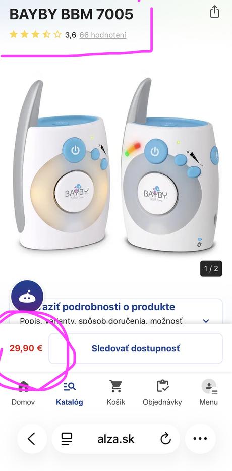 Baby monitor, baby control digital