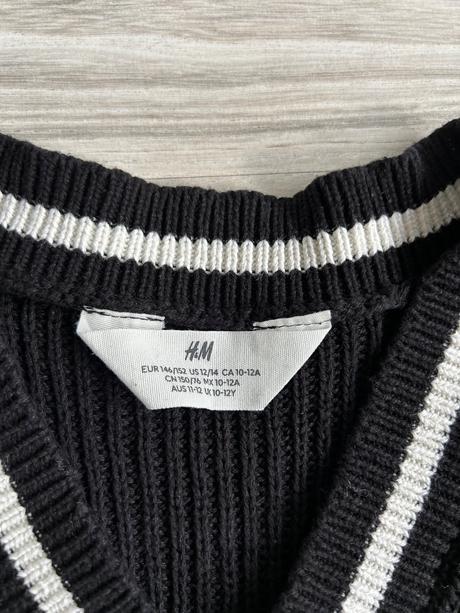 Pletena vesta, h&m,146