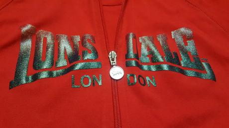 Červená mikina lonsdale, lonsdale,l