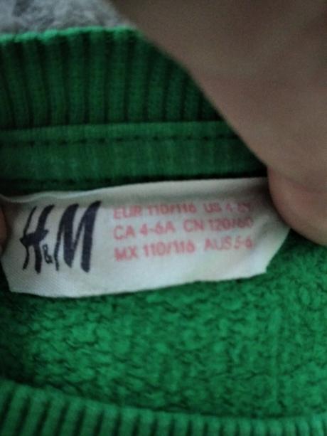 Vianočná mikulášska mikina, h&m,110