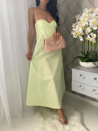 Zara - limetkové šaty, zara,xs