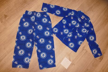 Futbalové flanelové pyžamo - chelsea - 2 ks, 110