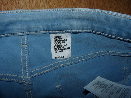 Super skinny jeggings, h&m,30