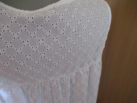 Biela madeirová blúzka, h&m,m