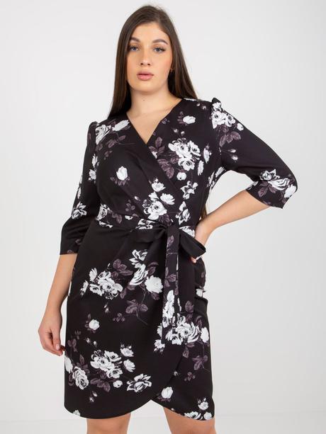 Dámske prekladané šaty plus size, 4xl / xxl / xxxl