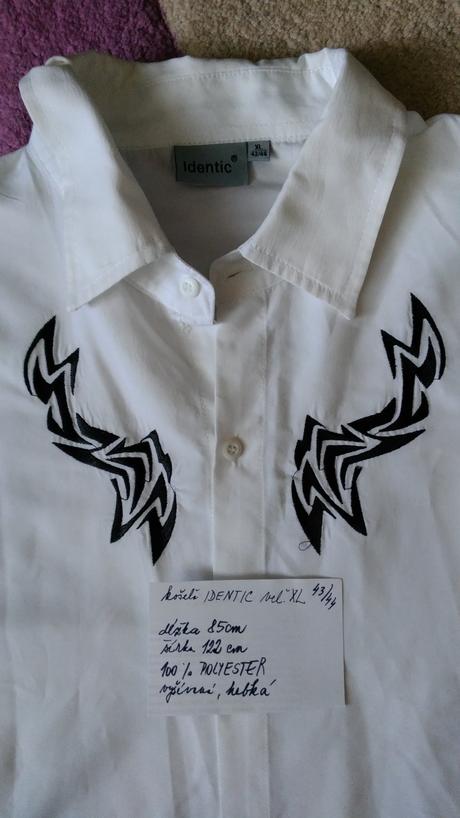 Vyšívaná pánska košeľa, xl