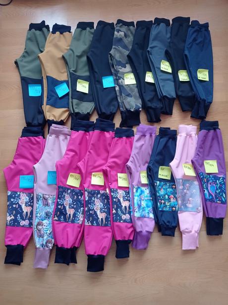 Softshellove nohavice, 98 - 134