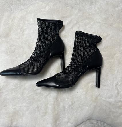 Čierne sieťované topánky na podpätku zn. zara, zara,40